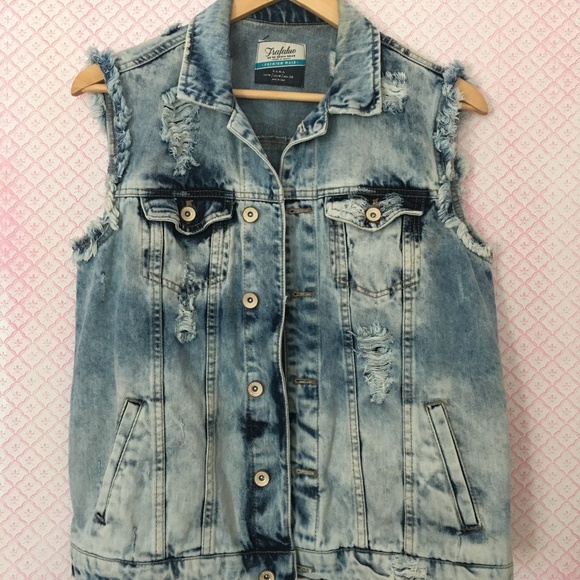 DENIM VEST - Picture 1 of 2